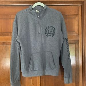 VS Pink quarter zip sweatshirt